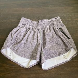 Gray lululemon 4” shorts